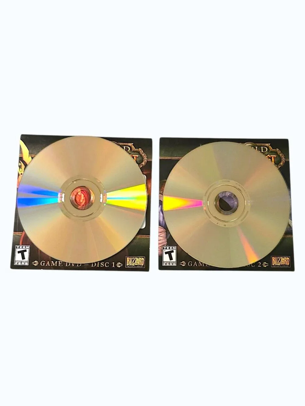 World of Warcraft The Burning Crusade PC DVD ROM Disc 1 & 2 Collector Art Sleeve